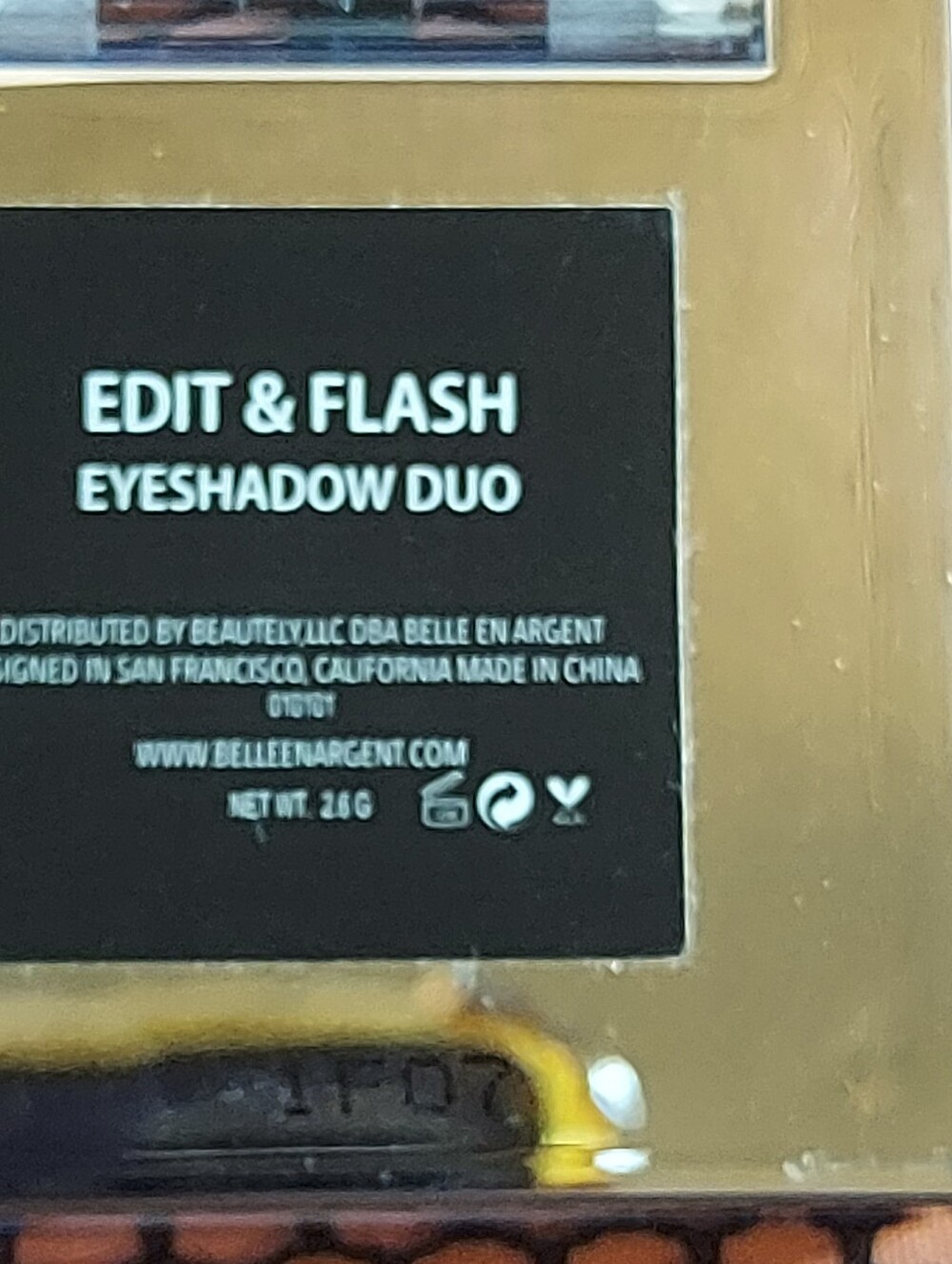 Belle En Argent Glitzy Eyeshadow Duo Edit + Flash NWT - Picture 4 of 4
